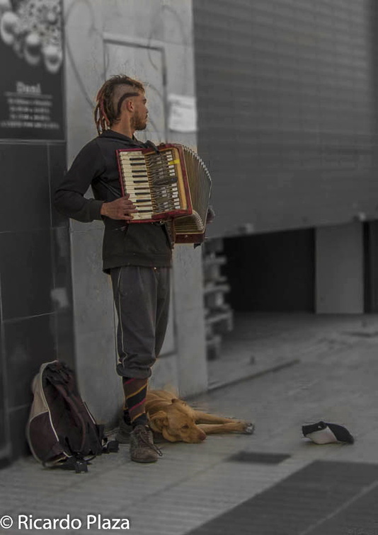 músico callejero