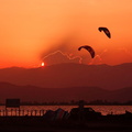 parapentes puesta de sol 2